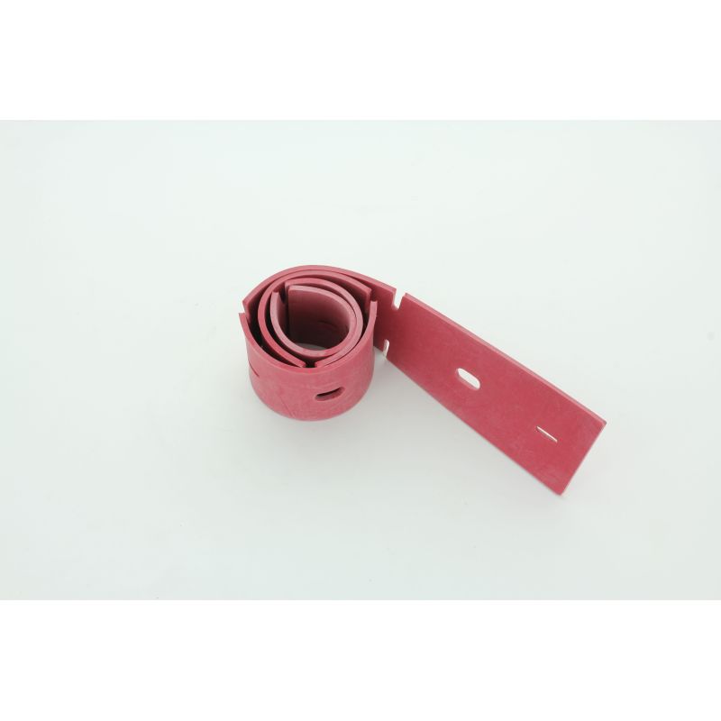 LAMELLE SUCEUR AVANT POUR AUTOLAVEUSE TENNANT T2 (LINATEX ROUGE)  DIMENSIONS LONG 681MM x LARG 51MM x EP 3MM